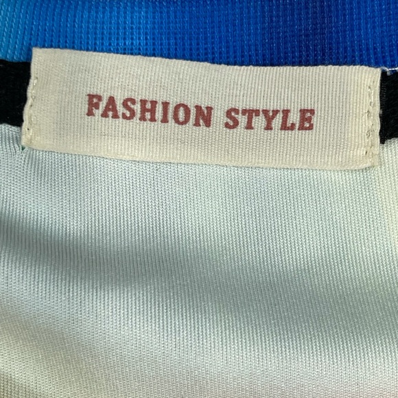 Chic Rainbow Dripping Paint 3D Print Short Sleeve Slim Fit White T-Shirt - Picture 4 of 6